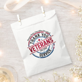 #29  Thank a Veteran &  Patriotic  Favour Bags