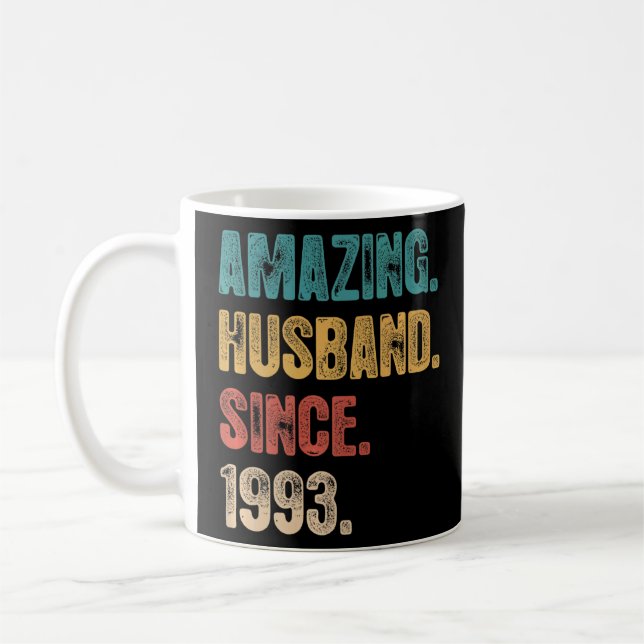 29 Wedding Aniversary For Him  Amazing Husband Sin Coffee Mug (Left)