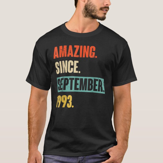 29 Years Old  Legend Since September 1993 29th Bir T-Shirt (Front)