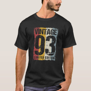29 Years Old Vintage 1993 29Th Birthday Decoration T-Shirt