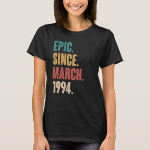 29 Years Old Vintage 1994 Birthday 29th Decoration T-Shirt