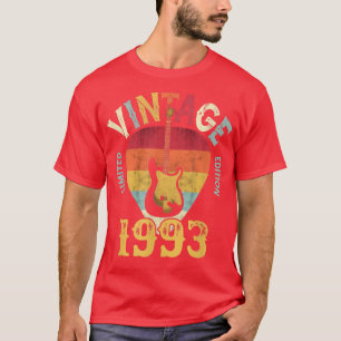 29 YearsOld Vintage 1993 Guitar Pick 29th Birthday T-Shirt