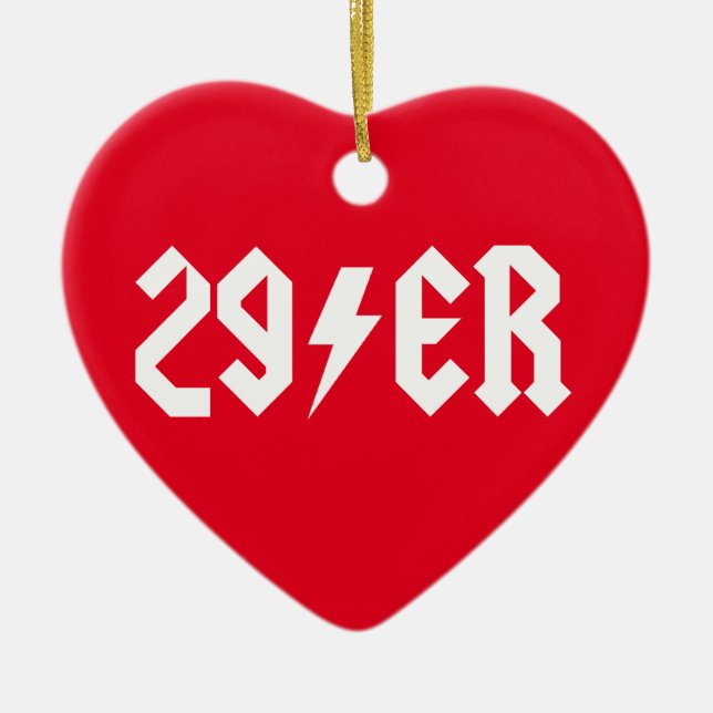 29er ceramic tree decoration (Front)