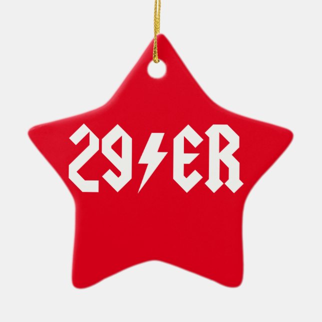 29er ceramic tree decoration (Front)