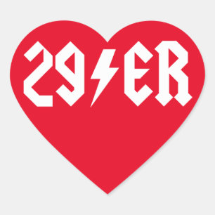 29er heart sticker