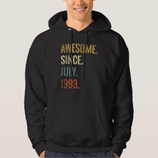 29th Birthday 29 Year Old  Awesome Since July 1993 Hoodie
