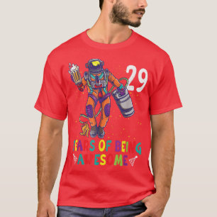 29th Birthday Astronaut Astronomy Solar System Out T-Shirt