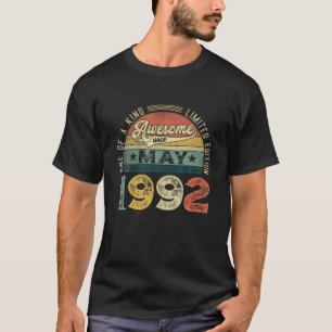 29Th Birthday Decorations May 1992 Men Women 29 Ye T-Shirt