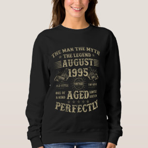 29th Birthday Gifts For Men August 1995 29 Year Ol Sweatshirt