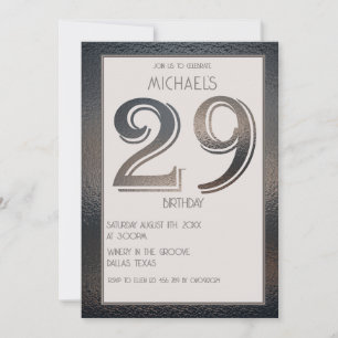 29th birthday invitation