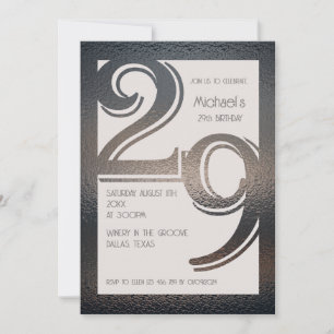 29th birthday invitation