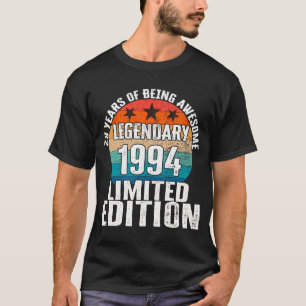 29th Birthday Legendary Birth Year 1994 2 T-Shirt