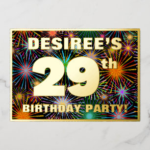 29th Birthday Party — Fun, Colourful Fireworks Loo