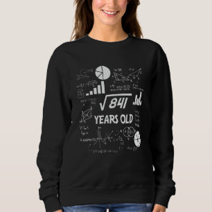 29th Birthday Square Root Math 29 Years Old Bday Sweatshirt