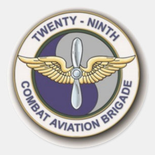 29TH Combat Aviation Brigade Classic Round Sticker