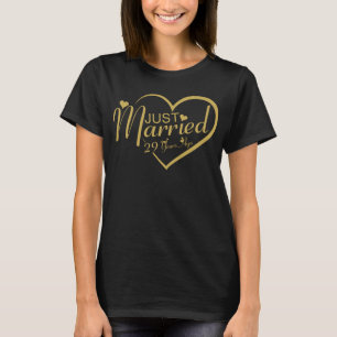 29th Wedding Anniversary Gift Just Married T-Shirt