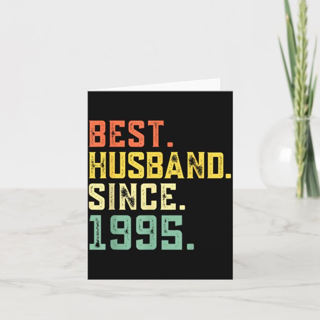 29th Wedding Anniversary Husband Since Design Card (Front)