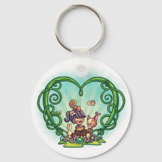 2 1/4" Forest song Keychain