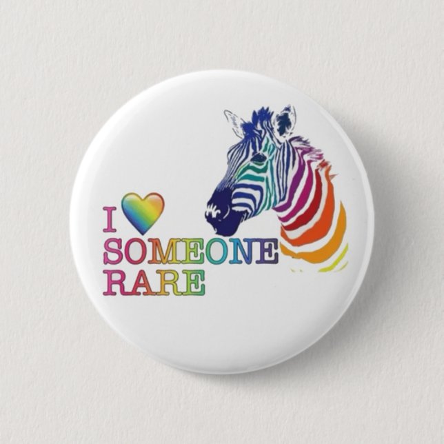 2.25" Badge - I Love Someone Rare (Front)