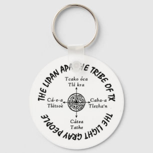 2.25" Basic Round Lipan Apache Key Chain