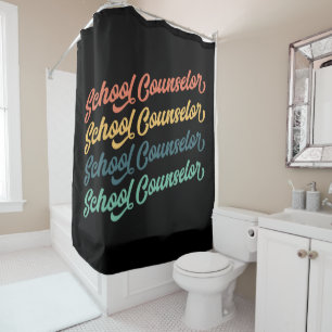 2/2- Back To School Vintage School Counsellors Shower Curtain