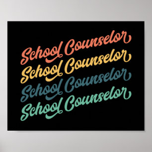 2/2- Back To School Vintage School Counselors Poster