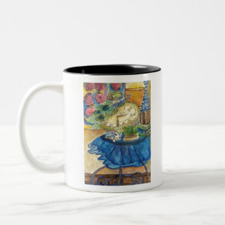 2:30 Tea Time By DPVisker Two-Tone Coffee Mug