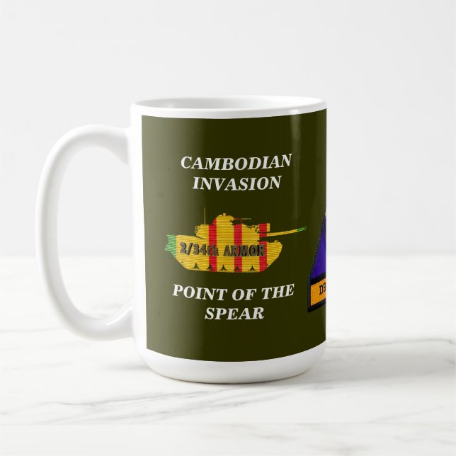 2/34th Armour Cambodian Invasion VSR Tank Mug (Left)
