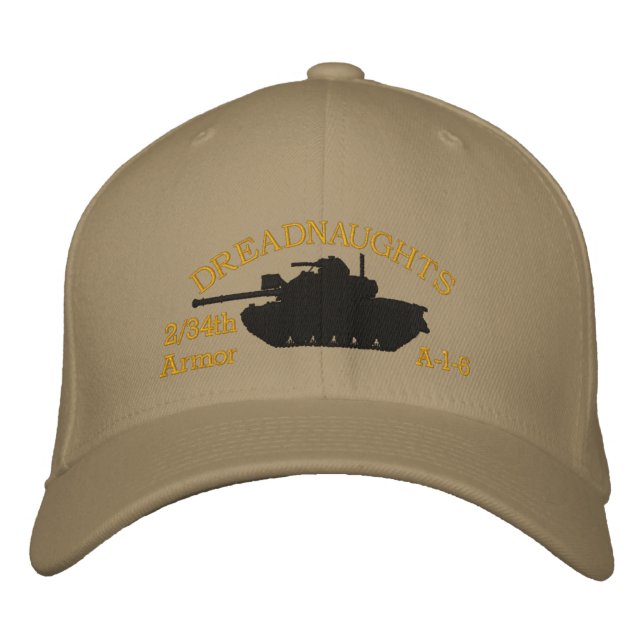 2/34th Armour VSM M48 & VSM Ribbon Embroidered Hat (Front)