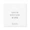 2.5" Square Tag Or Insert Card Printing