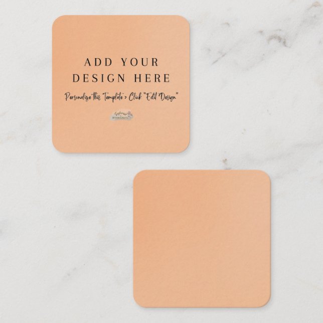 2.5" x 2.5" Rounded Enclosure Cards (Front/Back)
