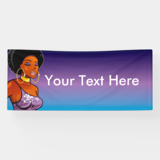 2.5' x 6' Afrocentric Banner