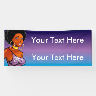 2.5' x 6' Afrocentric Banner
