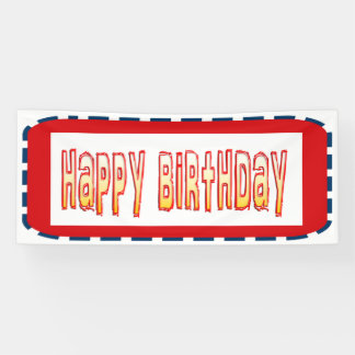 2.5' x 6' Banner HAPPYbirthday Happy+BIRTHDAY