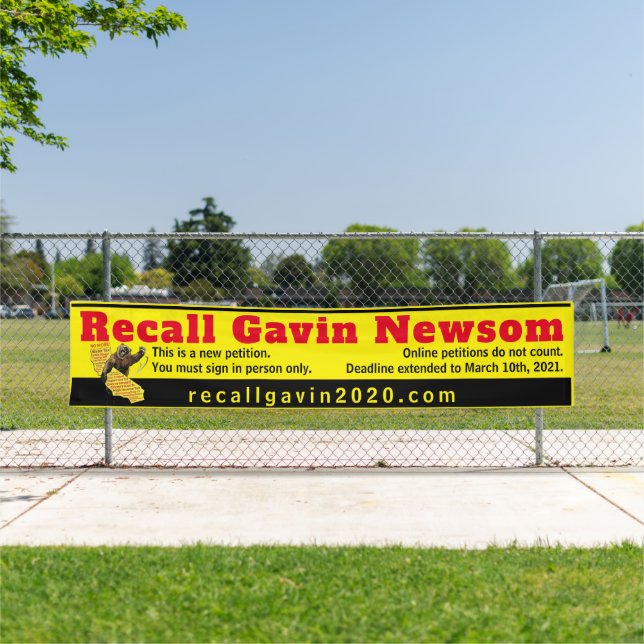 2.5ft x 12ft recallgavin2020 banner (biggest) (Insitu)