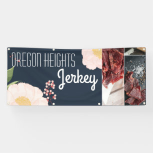 2.5'x6' Business Announcement Baby Pink Cosmos on Banner