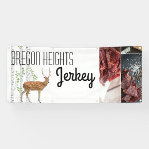 2.5'x6' Business Announcement Deer Doe Buck Woodla Banner