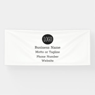 2.5'X6' Trade Show Business Banner Custom Logo 