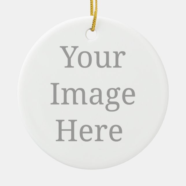 2.87" diameter ceramic tree decoration (Front)