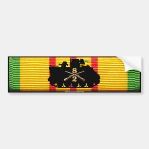 2/8th Inf Track on VSM Ribbon Bumper Sticker