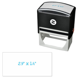 2.9" x 1.4" self-inking stamp