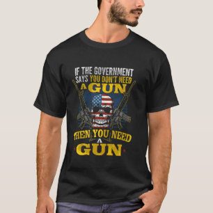 2 Amendment Supporter Pro Gun Rights Patriotic Fre T-Shirt