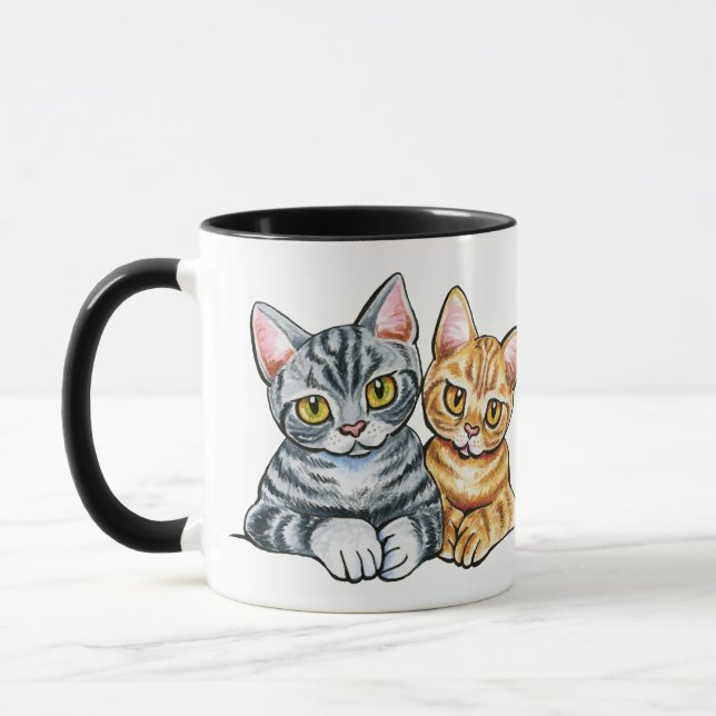 2 American Shorthairs Mug (Left)