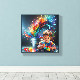 #2 Autism Awareness Canvas Print