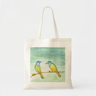2 birds tote bag