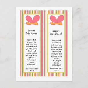 2 Bookmarks Tropical Punch Animals Invitation Postcard