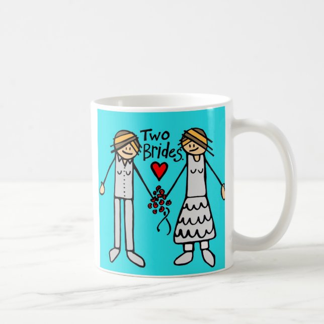 2 brides-colour coffee mug (Right)