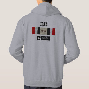 2 CAMPAIGN STARS / IRAQ VETERAN HOODIE