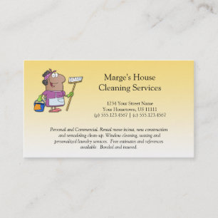 #2 Cartoon House Cleaning Lady Customer Loyalty