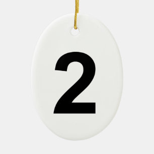 2 CERAMIC TREE DECORATION